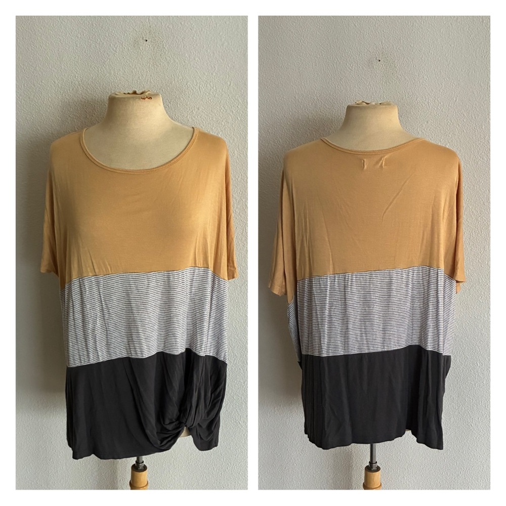 Maurices colorblock knotted tee
